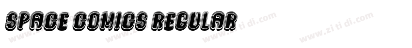 Space Comics Regular字体转换